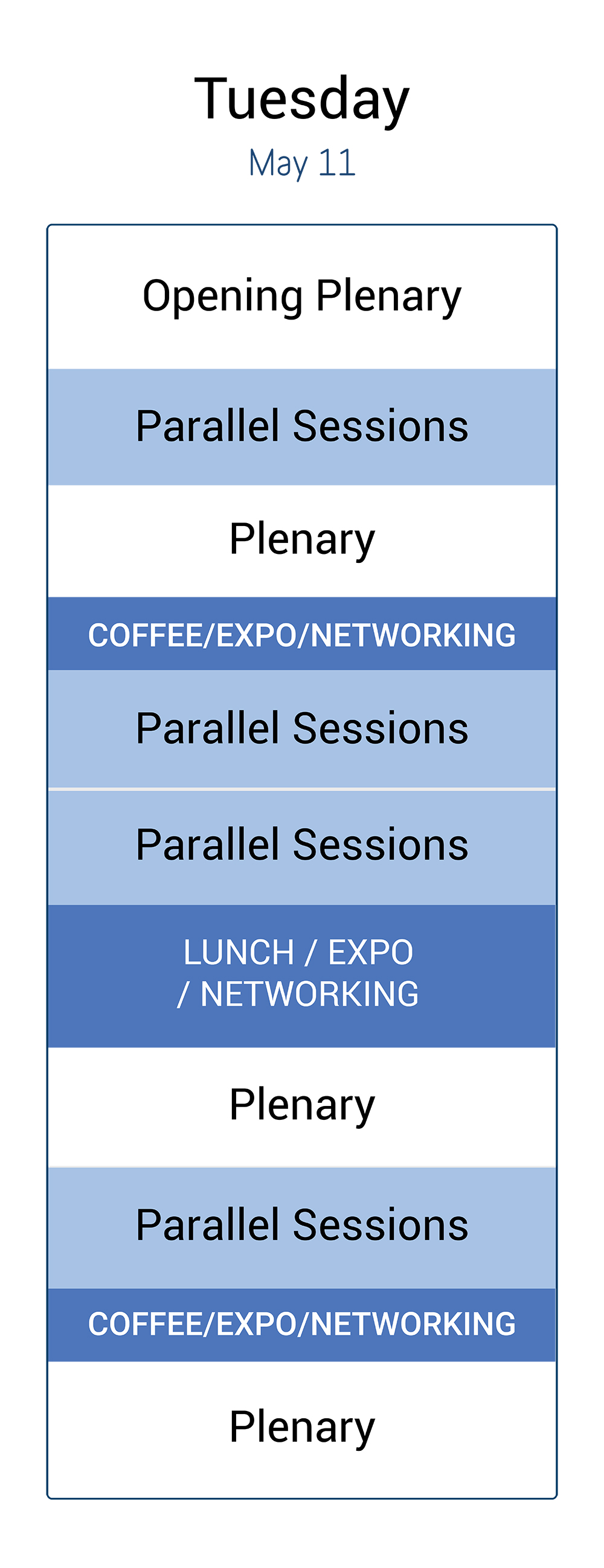 Tuesday agenda